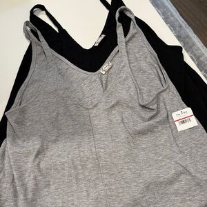 Free People Gray and Black Tanks (2)